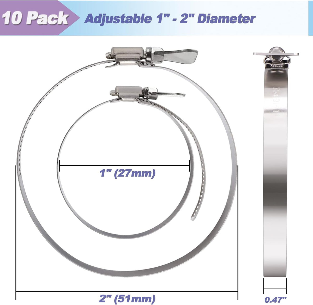 Honey Hose Clamps 1"-2"