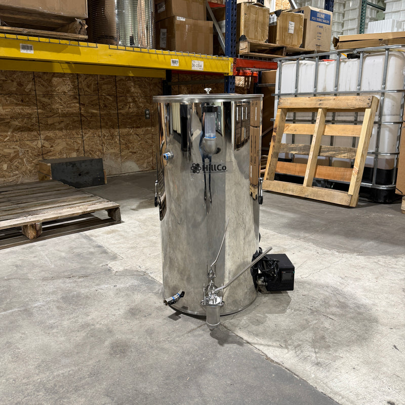 32 Gallon Heated Bottling Tank CLEARANCE Lot 229