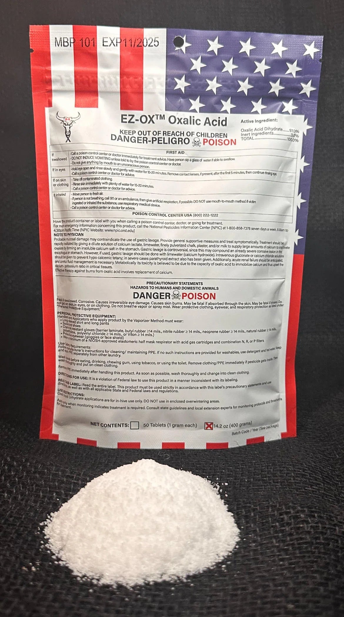 EZ-OX Oxalic Acid Powder – HillCo, LLC